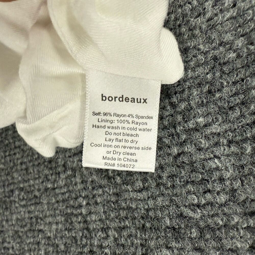 Bordeaux Skirt Small Blue‎ Striped Pull On Hi Low Casual Coastal Comfy Boho 90s - Picture 7 of 9